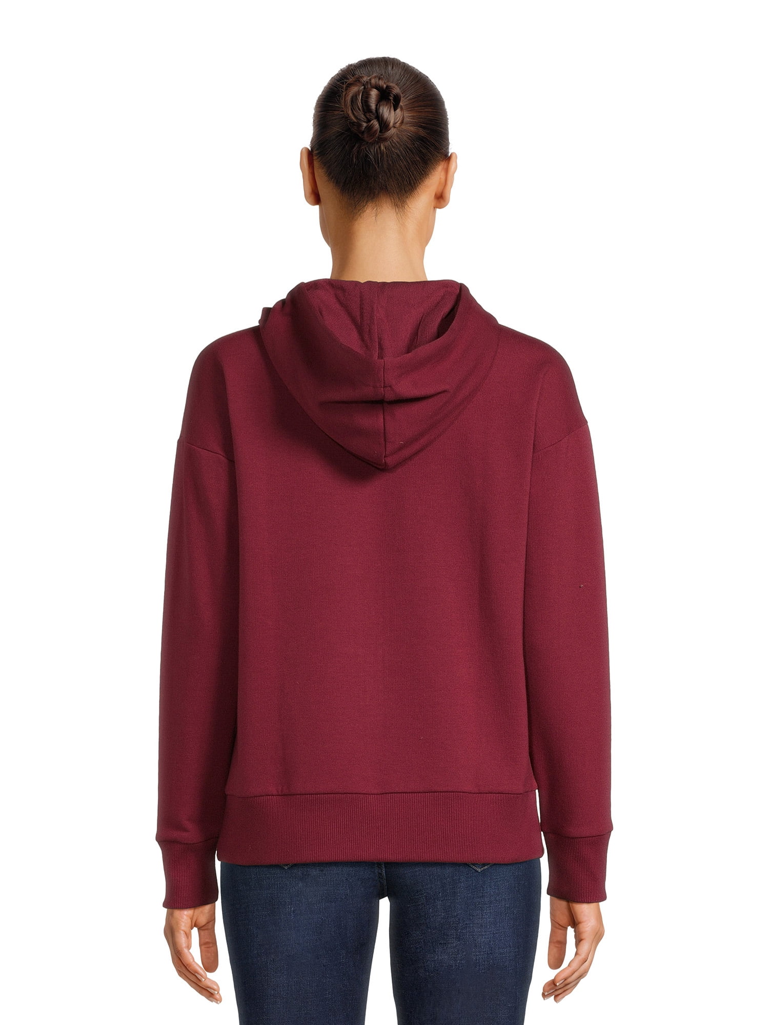 Time and Tru Women's Full Zip Fleece Jacket with Pockets, Sizes XS-XXXL