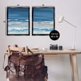 thumbnail image 4 of Stupell Industries Contemporary Crashing Beach Wave Shore Black 2pc Floating Frame Art Set, 25 x 31 each, by Ethan Harper, 4 of 8