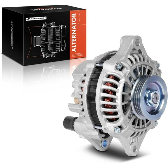 A-Premium Alternator Compatible with Chrysler PT Cruiser 2001-2002 2.4L, 12V 120A 4-Groove Pulley Clockwise, Replace# 5033054AB, A003TB2491