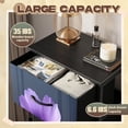 thumbnail image 2 of Dresser for Bedroom with 4 Storage Drawers Purple Anemone Flowers Buds Dark Dressers Chest of Drawers Steel Framed Fabric Organizers for Closet Living Room Hallway Large Capacity, 2 of 8