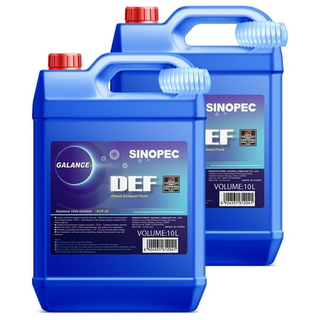 Sinopec DEF Diesel Exhaust Fluid - (2) 2.5 Gallon (Best Def Fluid For 6.7 Cummins)
