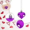 thumbnail image 4 of Pink Christmas Tree 15 PCS Heart Shaped Decorations for Christmas Tree Party Decor Valentine's Day Hanging Ornaments (Red), 4 of 9