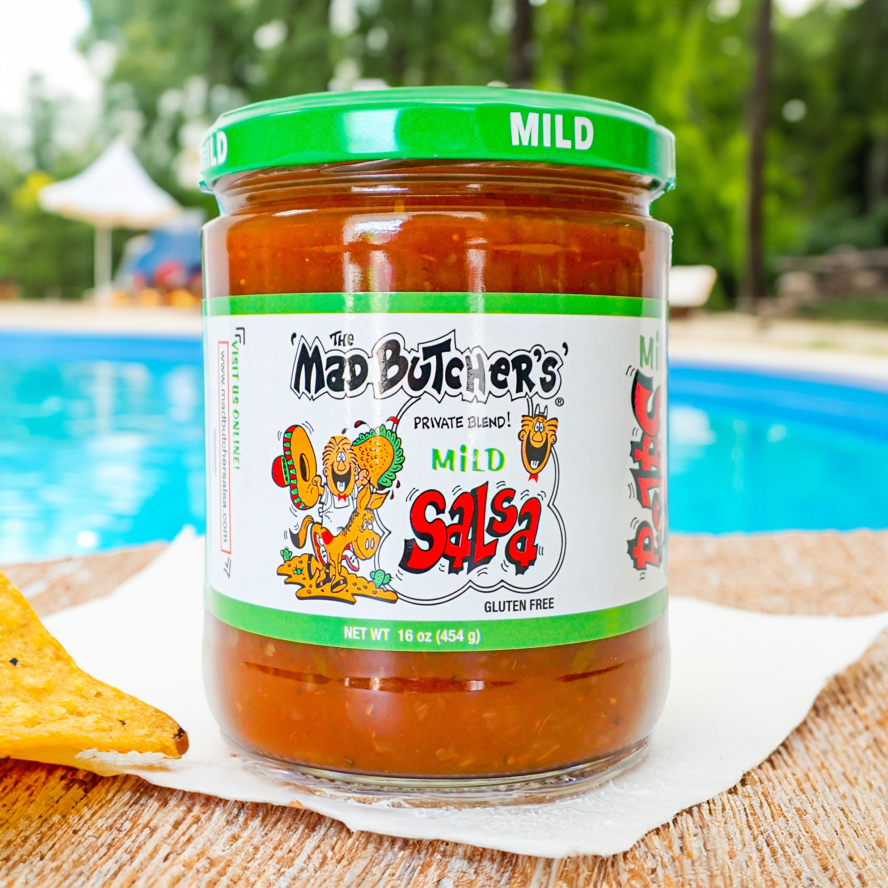 The Mad Butcher's Private Blend Mild Salsa, Gluten Free, Shelf-Stable, 16 oz Jar