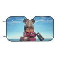 thumbnail image 4 of Uemuo Elephant Sits Pattern Accordion Car Windshield Sun Shade, Foldable Reflective Sun Visor for Car, Reflector Windshield Sunshade-Small, 4 of 7