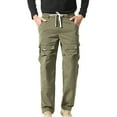 thumbnail image 3 of Sentmoon Pantalon Cargo de Travail pour Homme Pantalon pour Homme Mode Homme Couleur Unie Multi-Poches Vêtement de Travail Protection Pantalon Décontracté à Jambe Droite pour Activités de Plein Air et Randonnée Vert m, 3 of 8