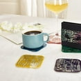 thumbnail image 4 of Coasters for Drinks in PCB-Design Purple Coasters Decor with Immersion Gold Circuit Board Coasters for Coffee Table Gamer Bar Office Cute Stuff for Boyfriend Geeky Engineer Dad Men (2 x Purple/Pack), 4 of 5