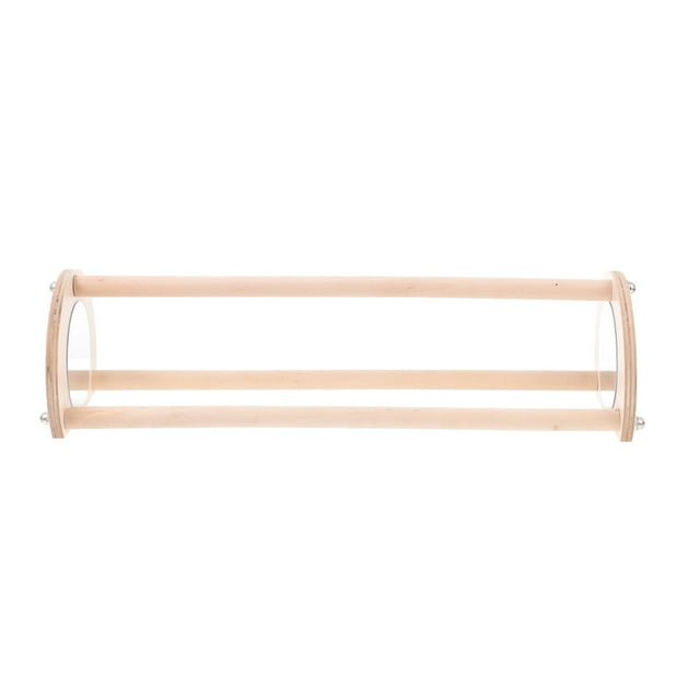 Shisuyan Parrot Standing Pole Wooden Parrot Standing Rack Light Brown 1Pack 14.2X4.9X3.9In