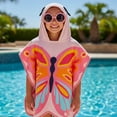 thumbnail image 2 of Mainstays Hooded Beach Towel, Butterfly,1 Piece, 24" x 48, 2 of 5
