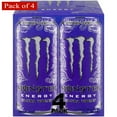 thumbnail image 2 of (2 pack) Monster Energy Ultra Violet 473 ml 4 Pack, 2 of 2