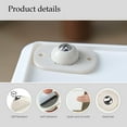 thumbnail image 5 of Self Adhesive Mini Caster Wheels, Roller Ball Transfer Bearing, 360° Rotation Universal Wheel, Sticky Pulley for Trash Can, Storage Box, Small Furniture (White - 24 Pcs), 5 of 8