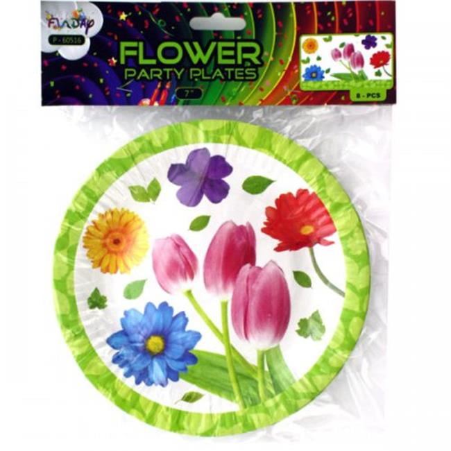 floral paper plates bulk