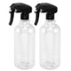 thumbnail image 5 of 5 botellas de plástico portátil de 16.9 fl oz, atomizador de humedad para maquillaje, pulverizador de niebla fina, herramientas de peluquería (transparente, tapa negra para estilo aleatorio), 5 of 5