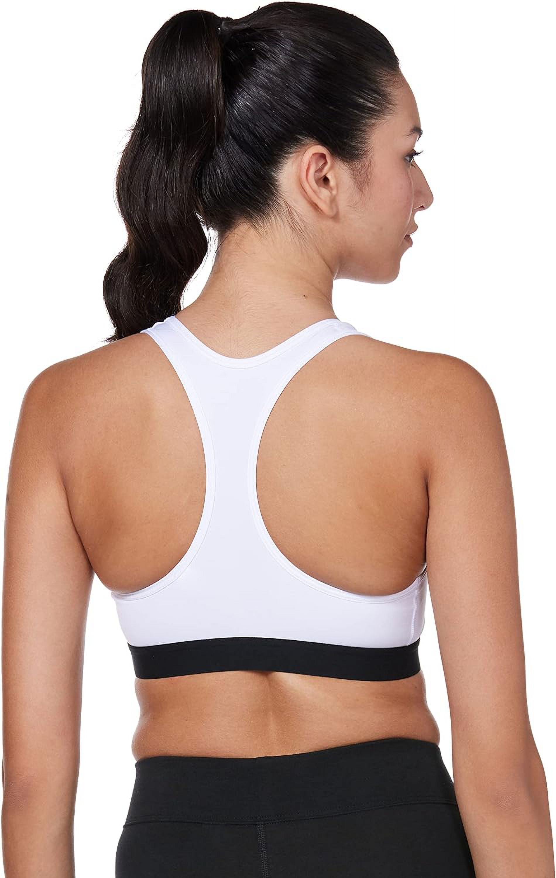 nike women's medium support non padded sports bra with band