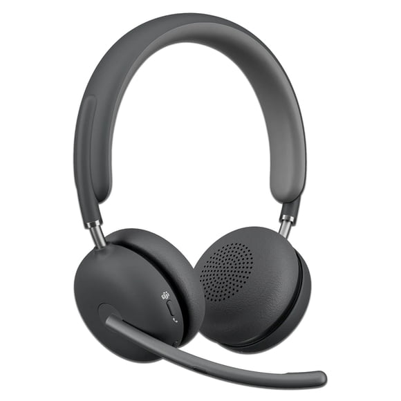 Audífonos Inalámbricos tipo Diadema Logitech Zone Wireless 2 Teams version, Cancelación de ruido activa. Color Negro.