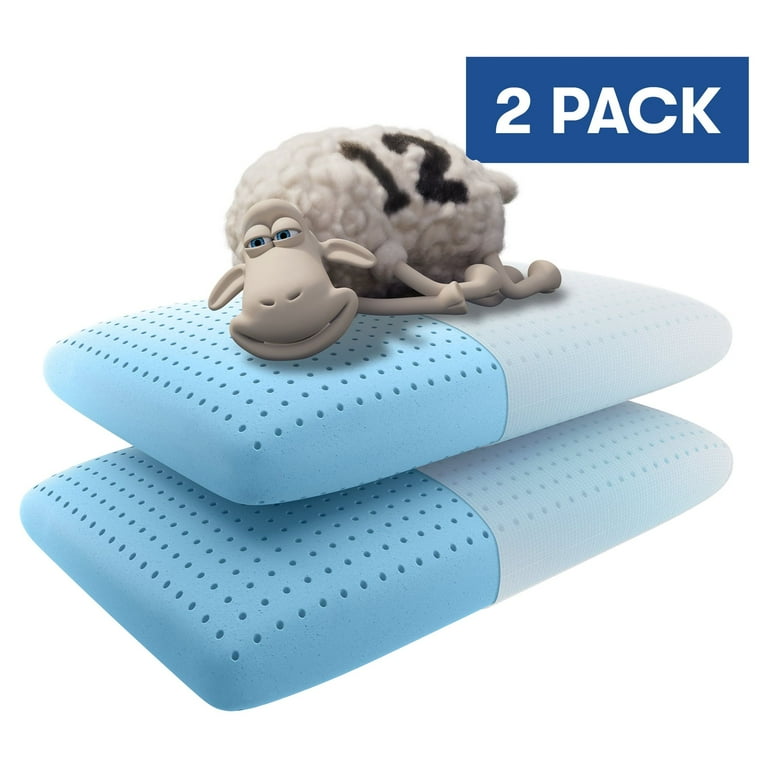 Serta gel memory foam top side sleeper pillow walmart