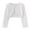 White, variant on BOBOGOJP Girls' Long Sleeve Knitted Bolero Cardigan Kids Button Closure Shrug Sweaters Cropped Jacket Cover Up Tops Khaki for Size 4-5 Years