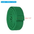 thumbnail image 2 of Unique Bargains 1.5'x5.2Ft 1.6m Polyester Taekwondo Colored Ranking Belt, Green, 2 of 5