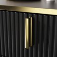 thumbnail image 2 of Kerrogee Pop-Up Door Credenza Sideboard Buffet Buffet Sideboard Storage Cabinet 63"W - Black, 2 of 5
