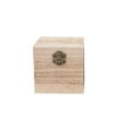 thumbnail image 2 of Wooden Storage Box Gift Box Square Box Antioxidative Handicraft Jewelry Commemorative Coin Collection Case burnt color, 2 of 8