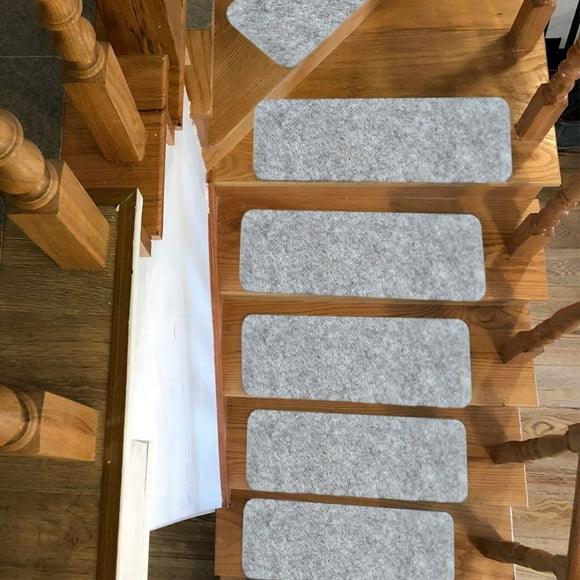 Stair Treads Carpet,Carpet Stair Treads,55X20Cm Non-Slip Carpet Stair Treads Non-Slippery Rug Slip Resistive Indoor Runner for Kids Elders and Pet with Reusable Adhesive,Carpet for Stairs