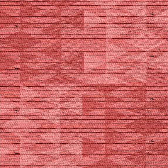 Ahgly Company Machine Washable Indoor Square Transitional Red Area Rugs, 7' Square
