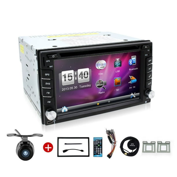 Uitstralen Jabeth Wilson boog BOSION Navigation product 6.2_inch double din car gps navigation in dash  car dvd player car stereo touch screen with Bluetoot - Walmart.com