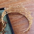 thumbnail image 4 of Ostrifin Gold Pearl Bridal Crown Rhinestone Tiara Dragonfly Wedding Party Hair Accessory, 4 of 6