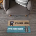 thumbnail image 3 of Cute Welcome Home Doormat – “Welcome Home / Come Home Safe” Reversible Message Mat with Playful Pup – Indoor Outdoor Entry Rug for Dog Lovers, 3 of 4