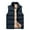 Blue, variant on Lovskoo Mens Winter Coats Fuzzy Fleece Lined Quilted Jacket Puffer Vest Casual Solid Zipper Pockets Keep Warm Sleeveless Tops Vest Coat Black