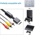 thumbnail image 5 of RCA audio video cable, game console accessories, AV cable for PS1 PS2 PS3 Playstation, 6 feet, 5 of 5