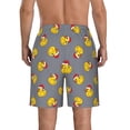 thumbnail image 3 of Kdxio Christmas hat duck Pattern Mens Casual Shorts - Drawstring Summer Beach Sports Shorts for Men, 3 of 5
