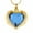 Gold/Blue, variant on Personalized Engrave Crystal Heart Cremation Jewelry for Ashes Holder Urn Necklace for Ashes of Loved One