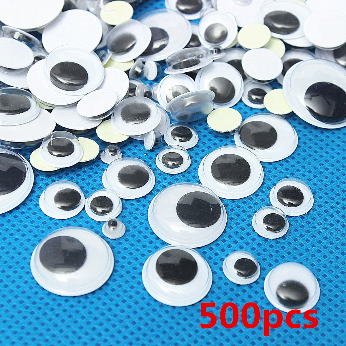5mm Googly Eyes Art Craft Wobbly Wiggly Stickers Embellishments Self-Adhesive