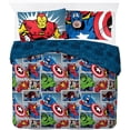 thumbnail image 1 of Marvel Comics Avengers Équipe de Combat Housse de Couette Double 100 % Coton, 1 of 6