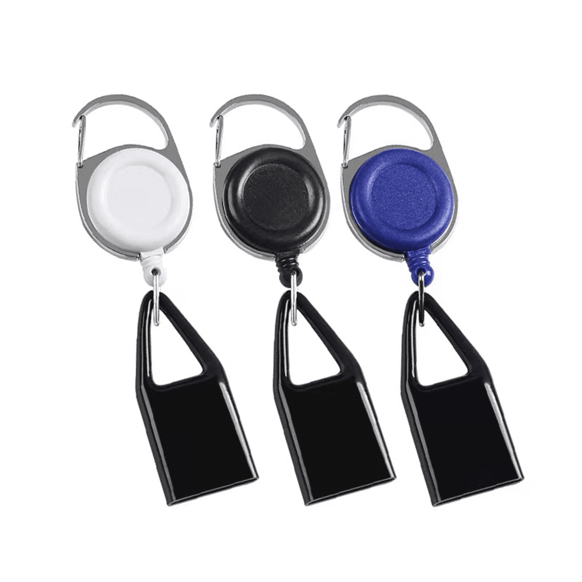 24Pcs 6 Colors Plastic Retractable Keychain Easy Release Buckle Lighter Holder Stretchable Lighter Case with Belt Clip