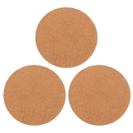 ACDANC Cork Plant Coaster Round Mat: Soft Corkboard Pad (8")