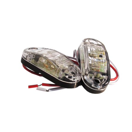Pair of White LED Marker Strobe Lights 2.5×1? 12V