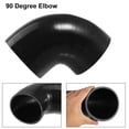 thumbnail image 4 of 95mm 3.74" ID 90 Degree Elbow Engine Silicone Hose Black for Car Intercooler Intake Piping with 2 Pcs Clamps, 4 of 6