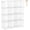 White, variant on Wire Cube Storage, Cube Storage Organizer Metal, C Grids Storage Bins Shelving, Modular Bookshelf Shelf, Closet Cabinet Ideal for Bedroom, Office