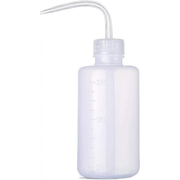 CRichMW Irrigation Bottle 500ml 17oz Indoor Plant Watering Can Water Squirt Bottle Plastic Rinse Bottle for Eyelash Extensions Eye Wash Tattoo Lab (1pc)