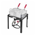 thumbnail image 7 of 18 Qt Fish Fryer Kit, Propane Double Basket Fryer, Outdoor Deep Fryer Seafood Pot with Thermometer, 58,000 BTU Burner for Backyard Cooking, 7 of 7