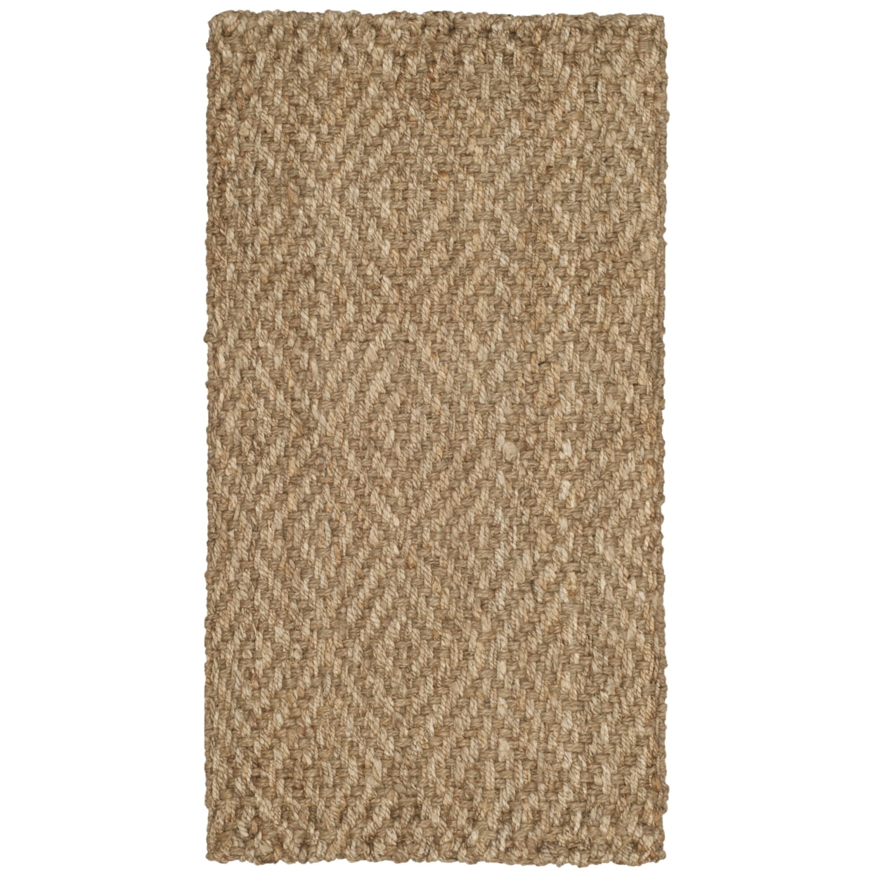 SAFAVIEH Natural Fiber Emory Geometric Jute Area Rug, Natural, 9' x 12'
