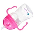 thumbnail image 5 of bbox Sippy cup with Fliptop Straw, Drink from Any Angle Weighted Straw, Spill Proof, Leak Proof & Easy grip BPA Free, Dishwasher Safe for Babies 6m+ to Toddlers (Pink Pomegranate, 8 oz), 5 of 5