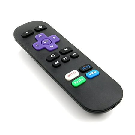Nettech IR Replaced Remote fit for Roku 1 2 3 4 HD LT XS XD Roku Express w Channel Shortcut Buttons, NOT Support for any (Best Channels To Add To Roku)