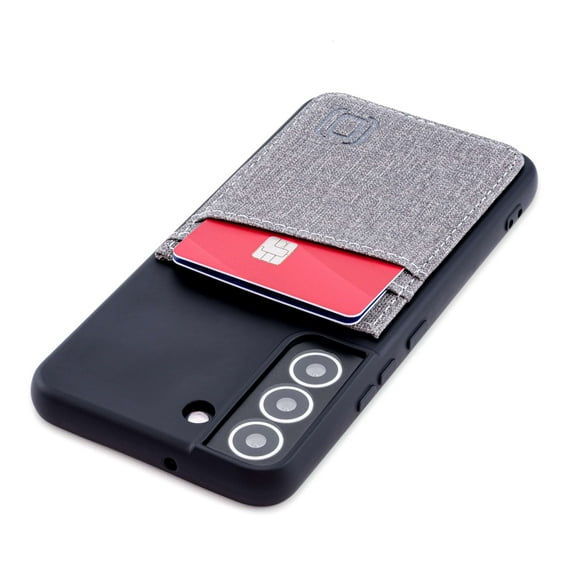 Dockem For Galaxy S22 Magnet Mountable Card Case with Metal Plate, 2 Card Slots, (Luxe M2T, S22)