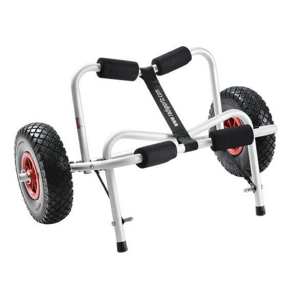 Rad Sportz Kayak Cart with Airless Tires and 140lb Capacity (White)