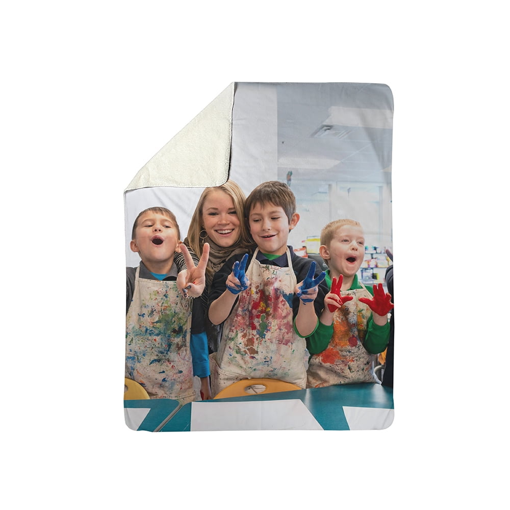 Customizable 30x40 Sherpa Fleece Photo Blanket