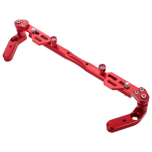 WEUVEB Extensión Roja Para Manillar De Motocicleta De Aluminio Con Soporte Para Teléfono Y Estabilidad