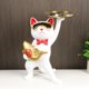 thumbnail image 4 of Bandeja de almacenamiento de gato bonito de resina, adorno de estatuilla, decoración del hogar para sala de estar (blanco), 4 of 8