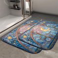 thumbnail image 2 of 1pc Stained Glass Window Absorbent Non-Slip Bathroom Thickened Flannel Rug Decor,Soft,Quick Drying,Suitable For Indoor/outdoor Use,Bathrooms,Bedrooms,Kitchens,Terrace,Laundry Rooms,16"x24", 2 of 9